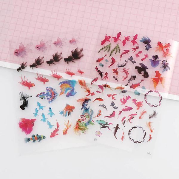 

5 sheets mix fish epoxy resin molds uv resin stickers filler resina silicone molds crystal sticker jewelry making tools