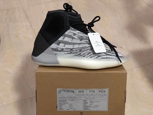 

kanye west quantum basketball shoes mens 3m reflective designer sport sneakers hi cool grey black running shoes with box si