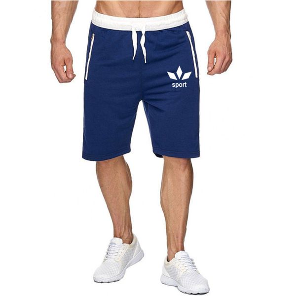 

new summer male fitness bodybuilding brand shorts mesh breathable quick-drying fashion casual joggers -shorts sportswear, White;black