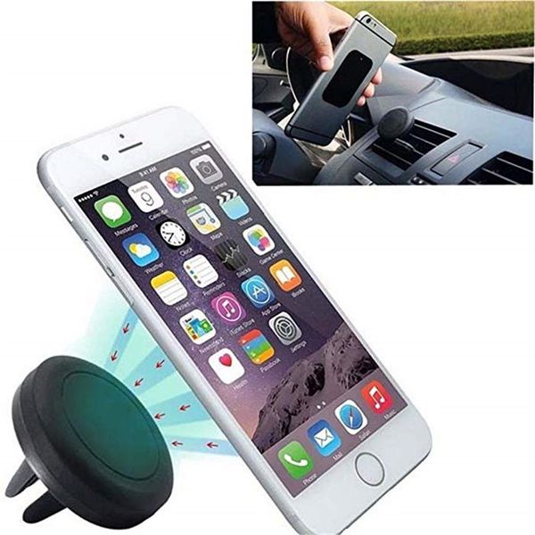 Supporto per telefono universale per presa d'aria magnetica per auto per iPhone 11 XS XR X 8 Plus Montaggio in un passaggio Magnete rinforzato Guida più facile e sicura