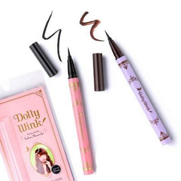 

dolly wink eyeliner women waterproof retractable rotary eyeliner pen black brown eye liner pencil makeup cosmetic tool
