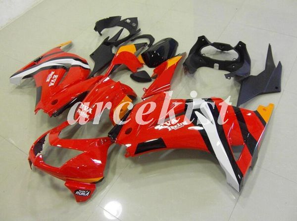 

new abs injection mold fairing kit for kawasaki ninja 250 2008 - 2014 zx 250r sport motorcycle fairings set ex250 08-14 custom red
