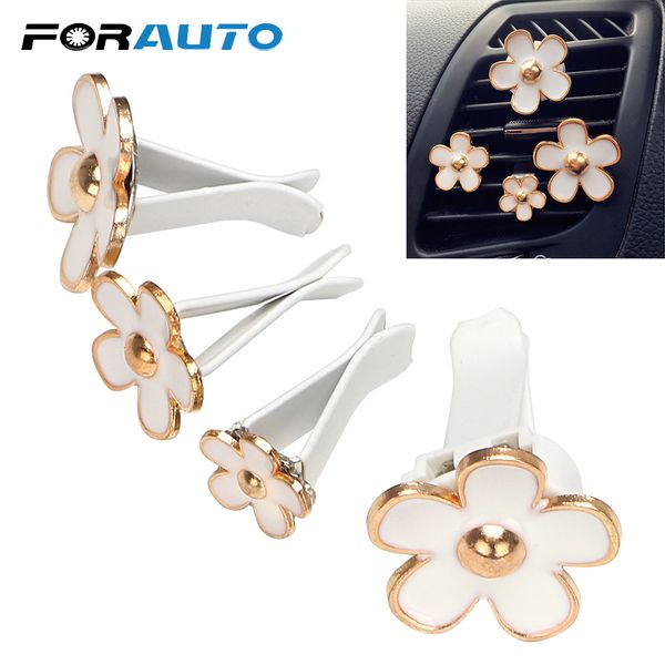 

forauto 4pcs/set car air vent perfume air freshener flower with clip solid fragrance car-styling auto decors romantic