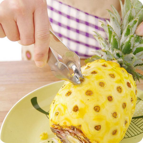 

1pc useful fruit pineapple peeler corer slicers clip cutter easy pineapple knife fruit salad tools kitchen accessories