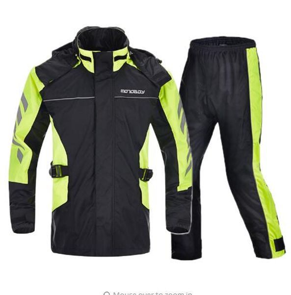 

suit pants motorcycle ride raincoat split machine cover fishing outdoor men and women against rainstorm, Black;blue