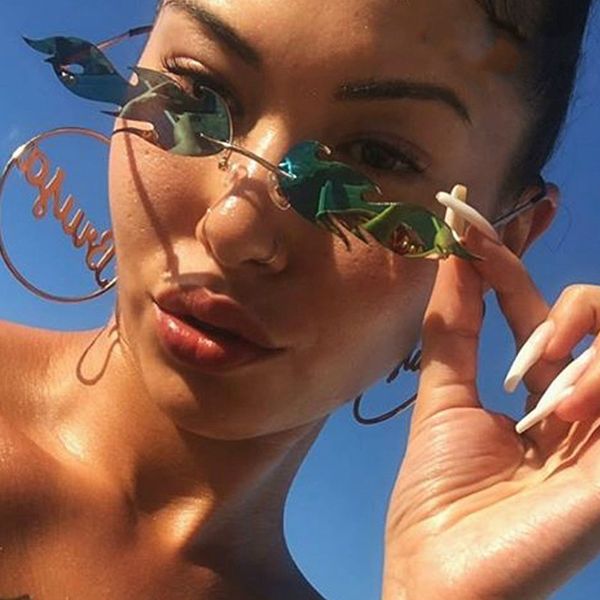 

luxury cat eye солнцезащитные очки женщины vintage brand designer солнцезащитные очки для мужчин малые металлические оттенки для женщин модн, White;black