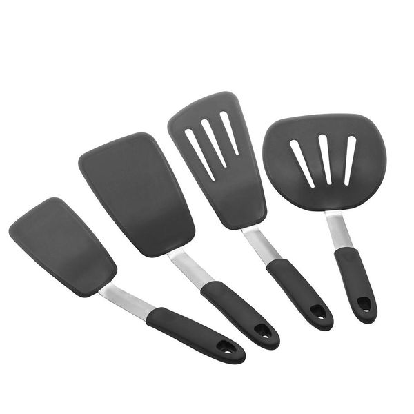 

dishykooker thin high elasticity high temperature resistance silicone cooking spatula