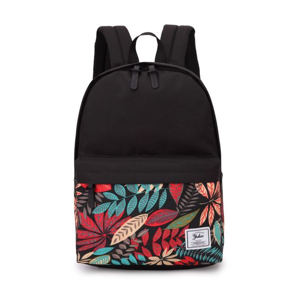 

ttou women fashion printed backpack canvas school backpack for girls knapsack bookbag trip lapback bag t200404