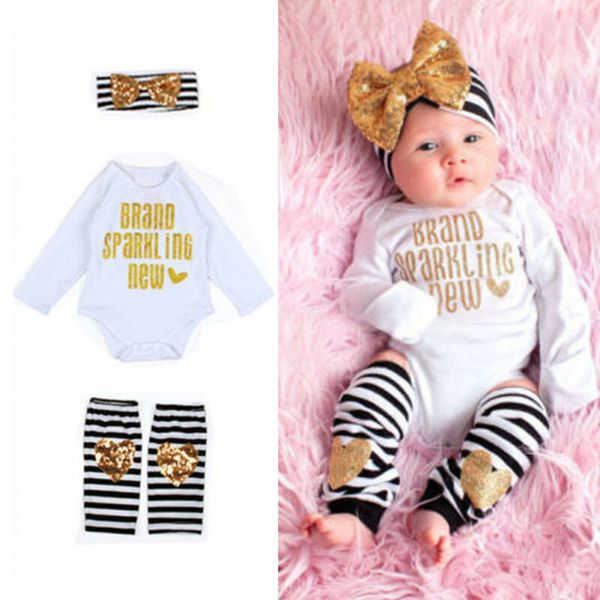 

2020 new 3pcs newborn kids baby girl romper+leg warmer fashion clothes playsuit outfit set 0-2t, Blue