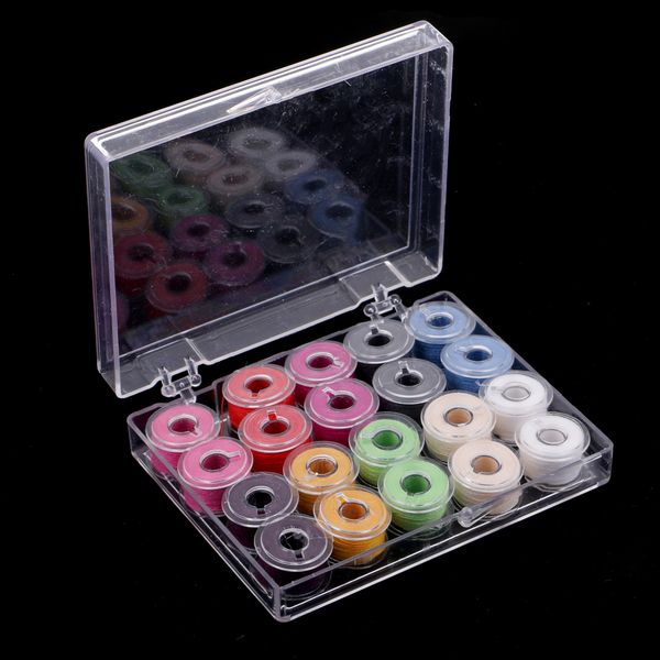 

20pcs plastic sewing machine bobbins w/ thread spools for tailors dressmaker clothing designer, Black