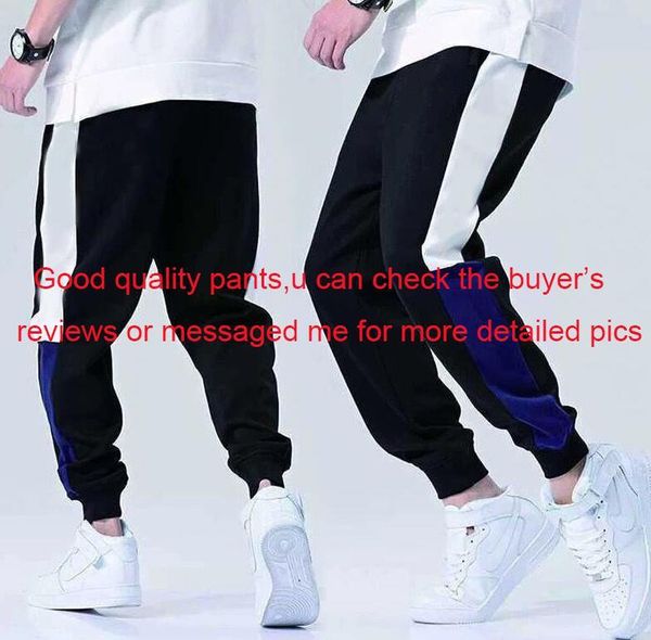 

mens designer pants autumn mens track pants joggers with letters spring men sweatpants drawstring stretchy joggers clothing l-4xl wholesale