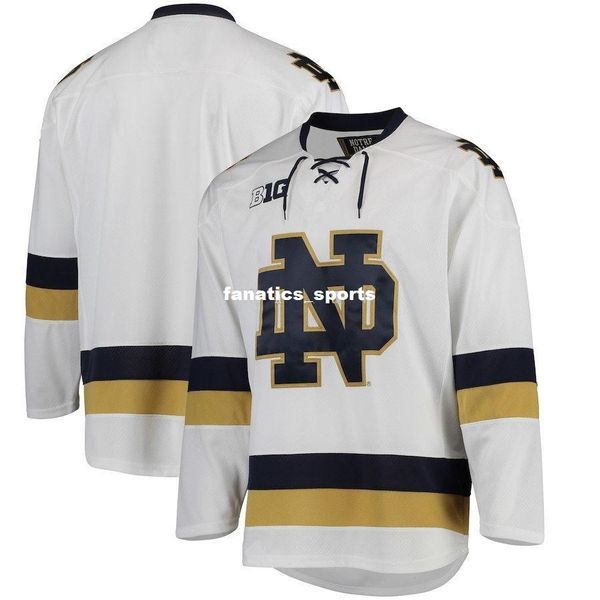 

notre dame fighting irish college ice hockey jersey mens stitched custom any number and name jerseys, Black;blue