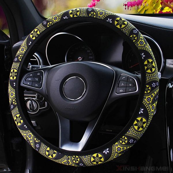 

print elastic band steering wheel cover car steering wheel cover car styling accessories