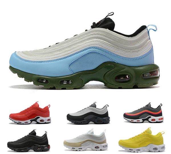 

2019 men 97s plus sneakers shoes classic og women outdoor running shoes black white trainer cushion breathable man walking sport shoes 36-45