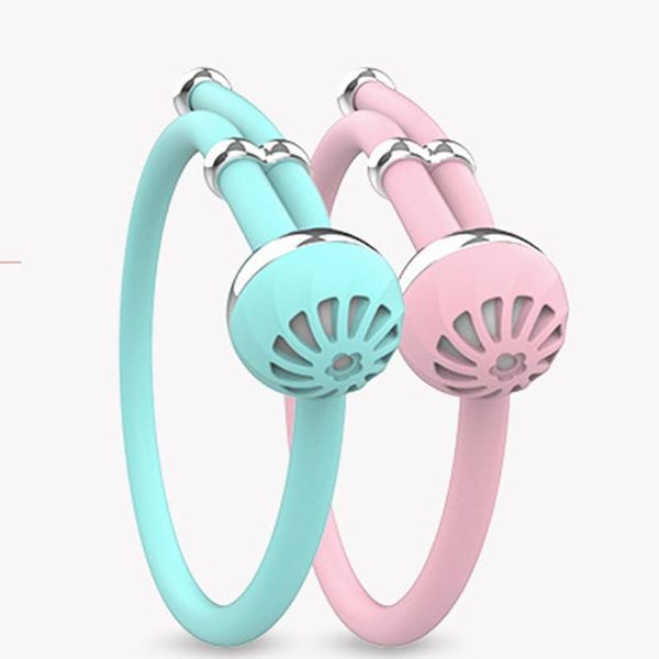 

plant essential oil anti-mosquito bracelet outdoor mosquito artifact children couple silicone mosquito repellent bracelet, Golden;silver