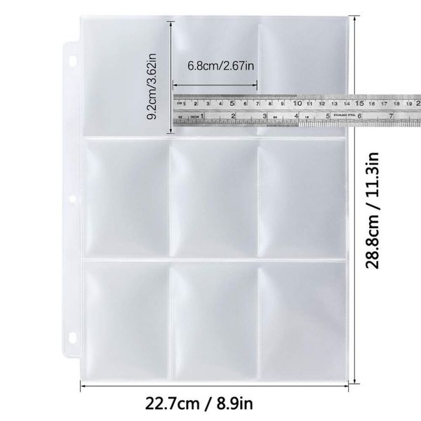 

50pcs / 30 / 10 game card covers storage wallet album page collection neutral transparent game carda sleeves album card cover
