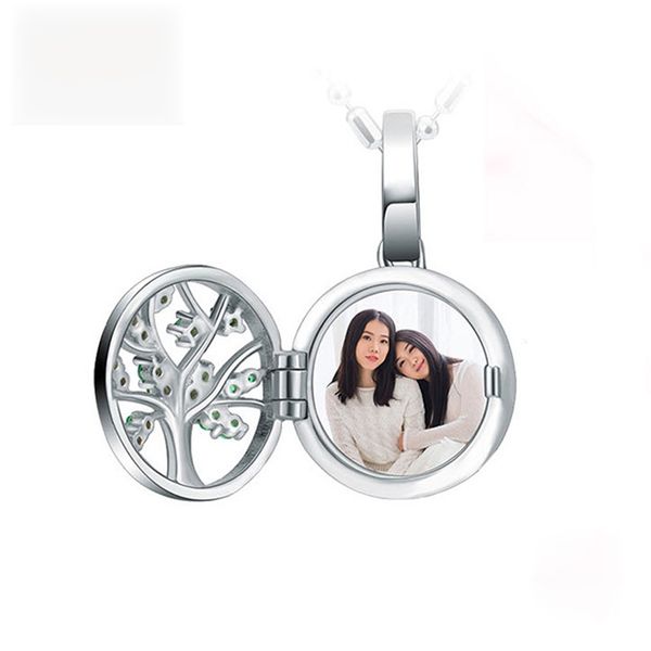 

strollgirl 925 sterling silver engraved family tree of life p locket necklaces custom necklaces & pendants for women jewelry