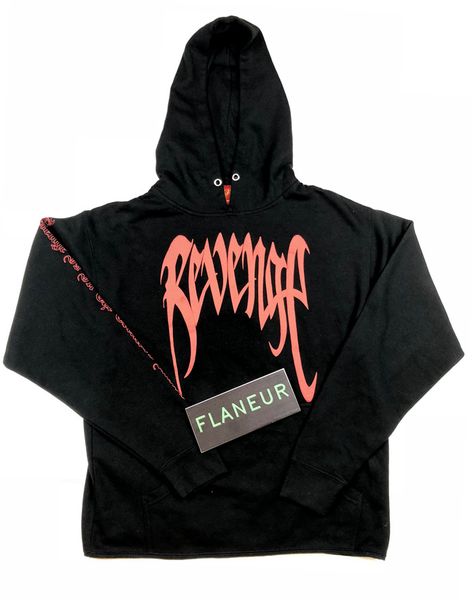 

mens brand designer xxxtentacion revenge kill" black/red hoodie printed hip hop hoodies casual hooded sweatshirts high street pullover