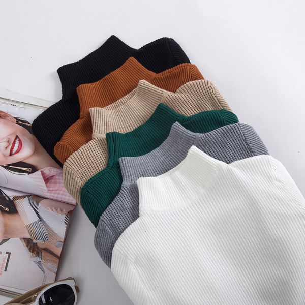 

woman sweaters designer sweater 2019 autumn winter women sweater pullovers knitted casual jumper fashion slim turtleneck warm women, White;black