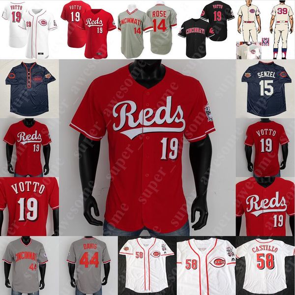 

johnny bench jersey pete rose barry larkin chris sabo deion sanders tony perez adam dunn eric davis frank robinson joe morgan ken griffey jr, Blue;black