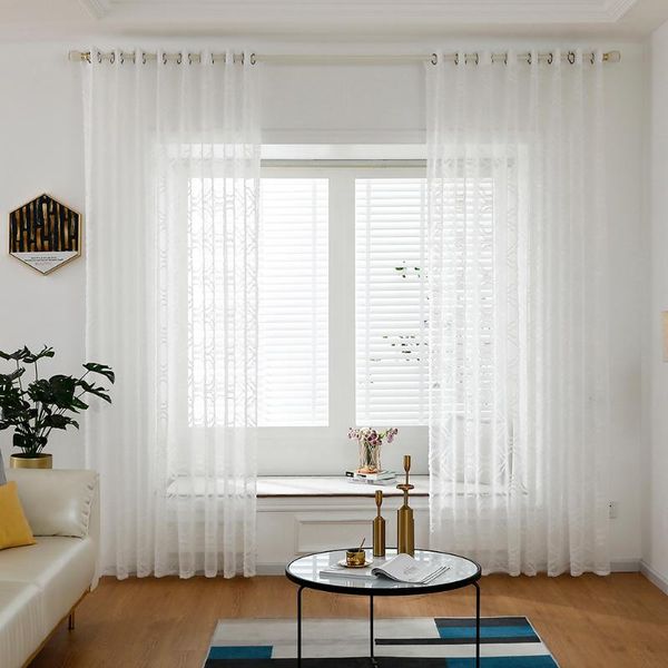 

1x modern simple windows tulle curtains room screening yarn drapes sheer