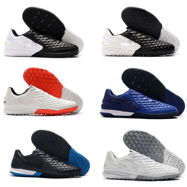

2019 mens soccer shoes legend viii academy ic soccer cleats tiempo lunar legend viii pro ic tf football boots scarpe da calcio, Black