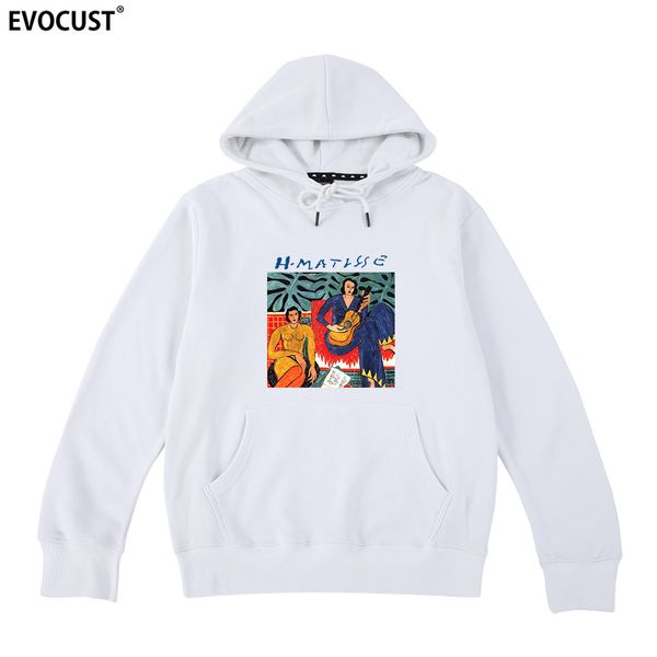 

matisse summer vintage print hoodies sweatshirts men women cotton, Black