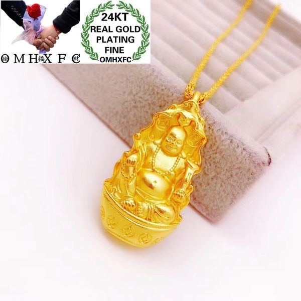 

omhxfc jewelry wholesale ym399 european fashion fine woman man party birthday wedding gift the buddha 24kt gold pendant charm, Blue;slivery