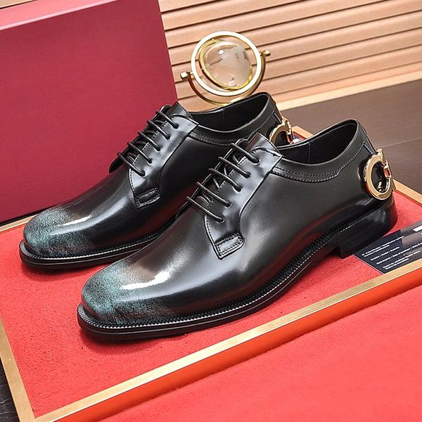 

new men's formal business shoes luxury dress shoes men, casual leather wedding banquet shoes, formal shoes, business oxford q1l, Black