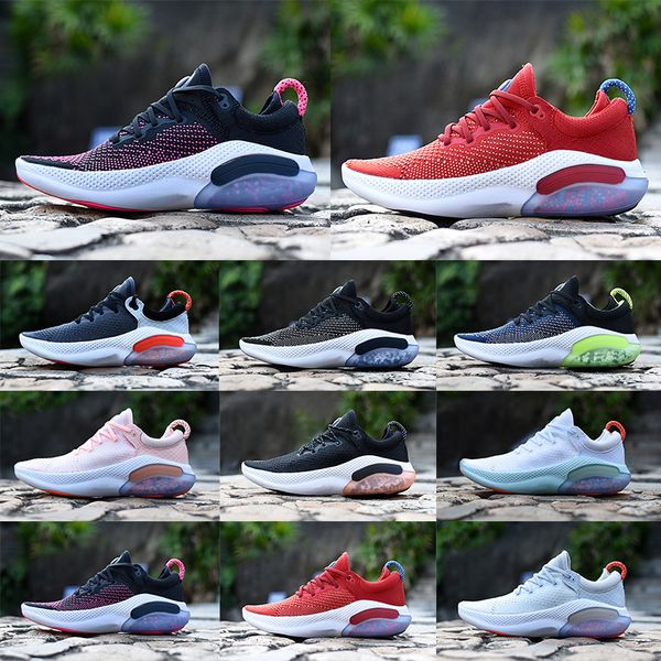 

2020 joyride run fk mens women running shoes triple black white platinum racer blue designers sports sneakers utility size 36-45, White;red