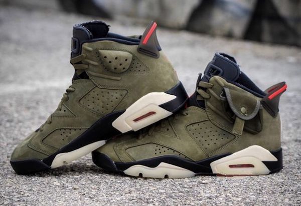 

2019 new 6 medium olive green low men basketball shoes 6s vi sports sneakers trainers outdoor with box size 8-13