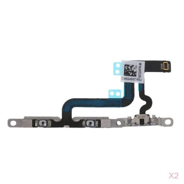 

2 x volume control button mute switch flex cable replacement for iphone 6s plus