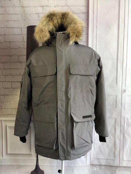 

canada fashion coat cold prevention mens winter coat jackets star same style mens designer winter coats pocket decoration