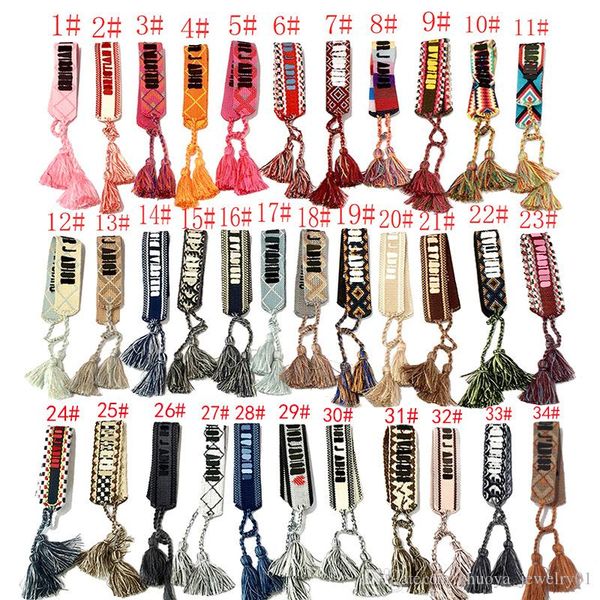 

fashion men and women knitting hand rope luxury designer jewelry brand d bracelet casual couple love bangle multicolor selection, Black