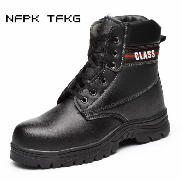 black steel toe cap boots
