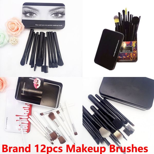 

brand 12 pcs makeup brush kit foundation blending powder eyeshadow contour concealer blush cosmetic makeup tool in stock