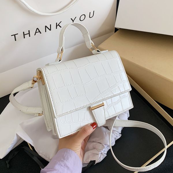 

new stone pattern tote bag 2020 fashion new high-quality pu leather women's designer handbag shoulder messenger bag