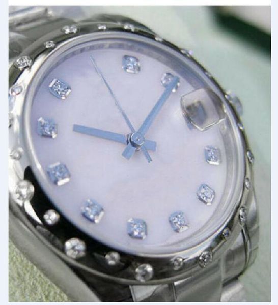 

wholesale watches fashion mechanical president with original box casual modern lady womens watches midsize steel white gold pi, Slivery;brown