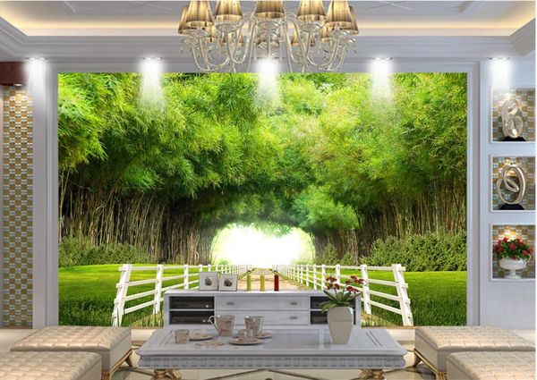 

3d room wallpaper custom p mural 3d landscape wall of bamboo forest park home decor wall art pictures wallpaper for walls 3 d