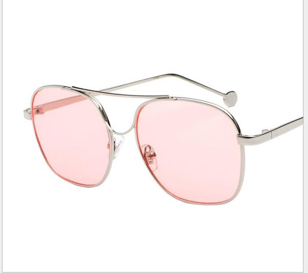 

солнцезащитные очки с металлической оправой, White;black