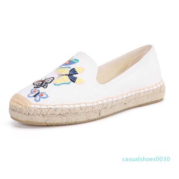 

espadrille for women bottom casual canvas shoes linen girl fisherman ladies flats plimsolls loafers driving shoes canvas thick c30, Black