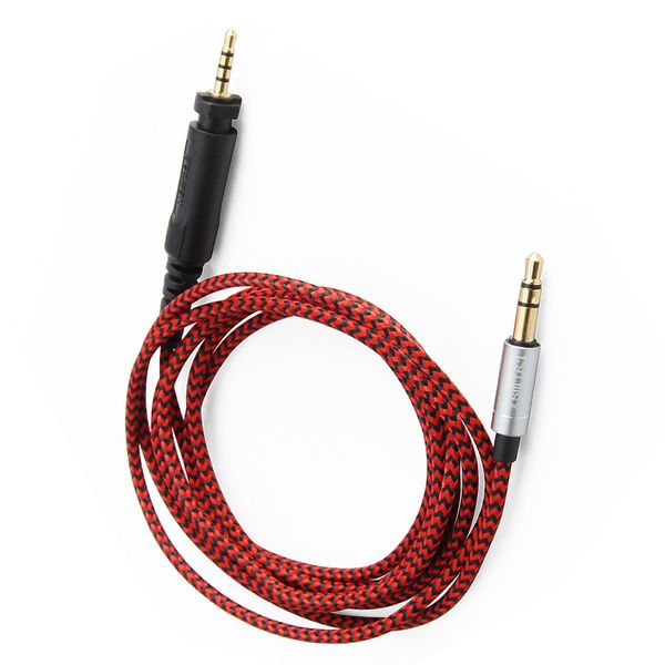 

3.5mm audio cable earphone cable cords braided wires replacement for over-ear headphone shure srh440 srh840 srh940 dj750 headset