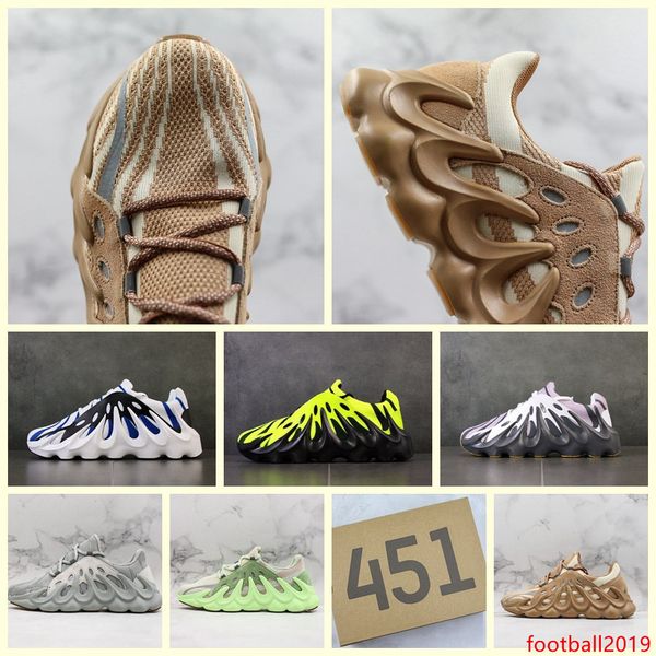 

with- og 451 kanye west clay static 3m volcano wave mens designer shoes men cool fashion trainers size 36-45