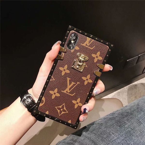 

Мобильный чехол монограмма кожаный чехол для телефона Iphone Xs Max / XR X 8/7/6 плюс письмо