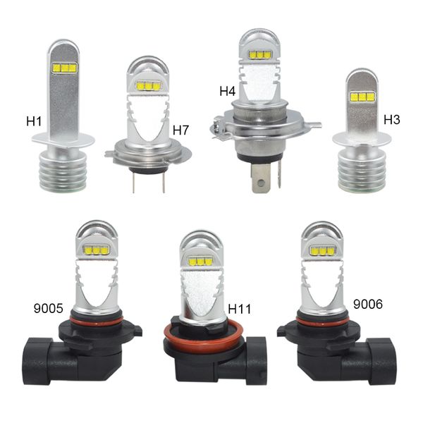 

led car headlight 30w h11 led h1 h3 h4 h7 hb4/9006 hb3/9005 white 6000k auto lights car light source 12v-24v