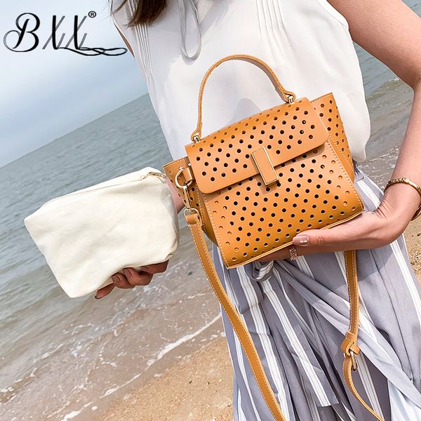 

bxx sac / 2019 fashion women's handbags joker large capacity hollow shoulder crossbody bag 19k-a231