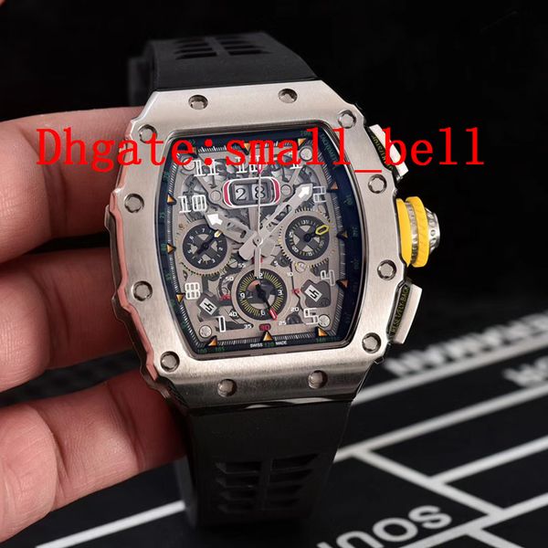 

Factory direct new product ilver men 039 tainle teel watche imported automatic mechanical men 039 43 mm 11 03 multi function ru, Slivery;brown