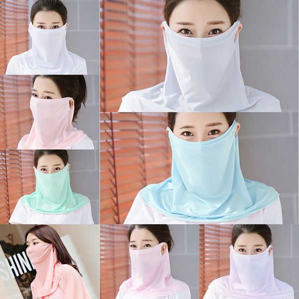 

17ra4 ice silk face mask scarf flag masks windproof ear american outdoor riding breathable protetive mask scarf party supplies, Black