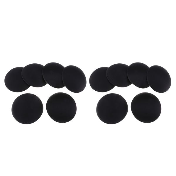 

6 pairs of support inserts bra pad bra pads 11.5 x 0.8 cm, Black;white