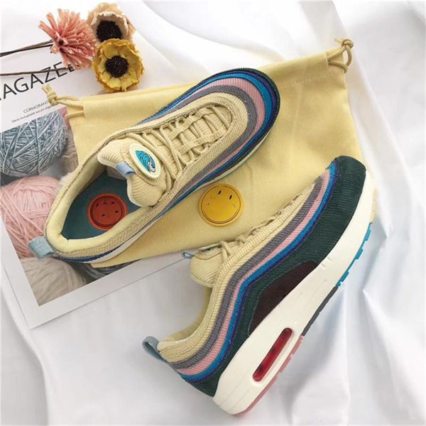 

2019 ean wother poon x 97 vf w hybrid running hoe for men women corduroy rainbow authentic neaker with box ize 36 45